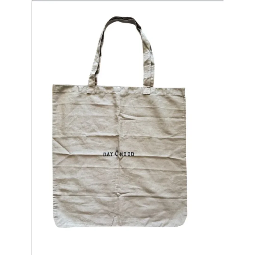 Day & Mood XLarge Reusable Fabric Tote Grey Dust Bag w Straps